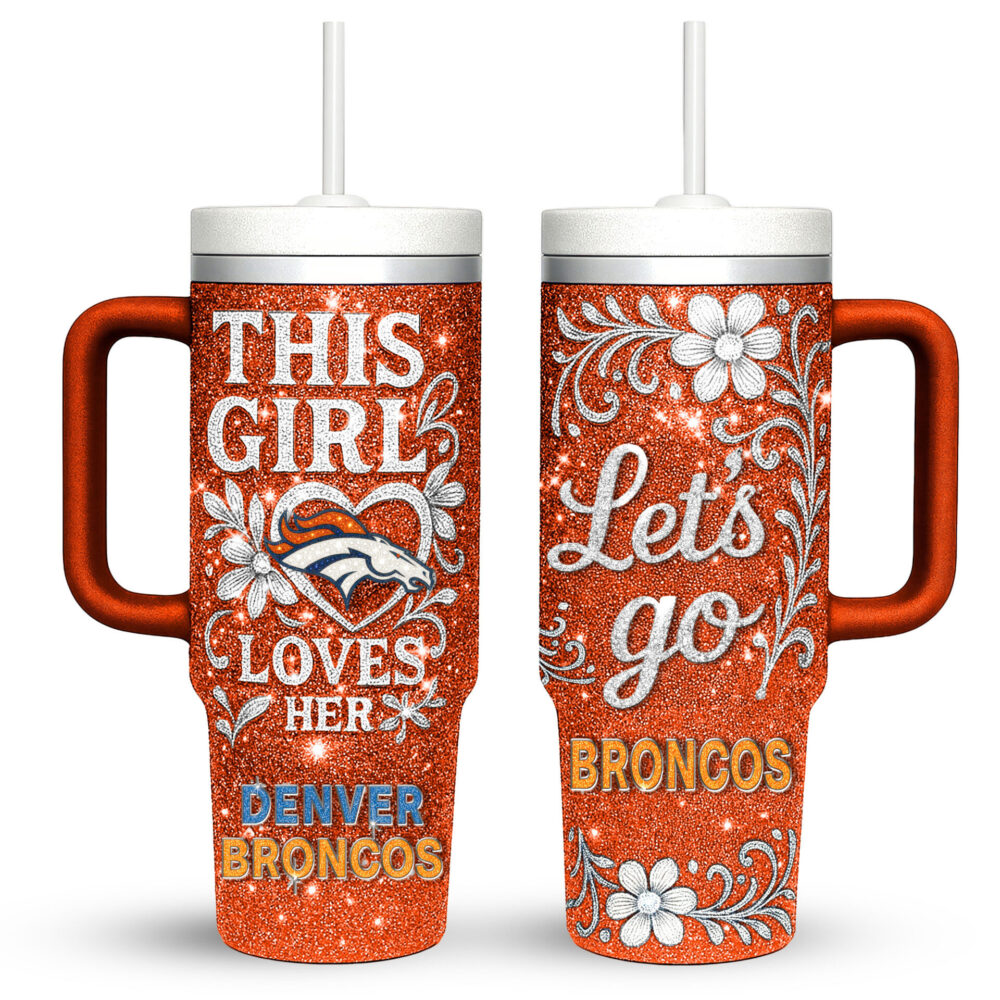 Denver Broncos | Premium 40oz Tumbler With Handle