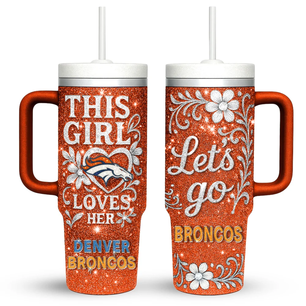 Denver Broncos | Premium 40oz Tumbler With Handle