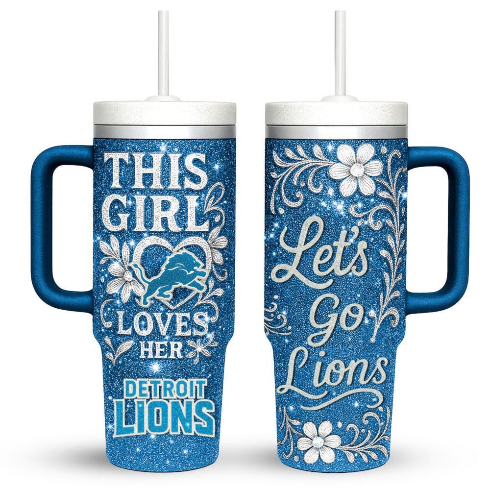 Detroit Lions | Premium 40oz Tumbler With Handle