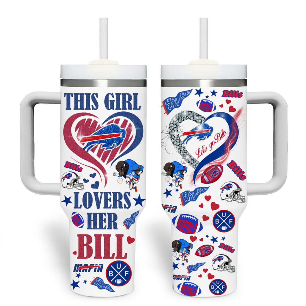 Buffalo Bills | Premium 40oz Tumbler With Handle