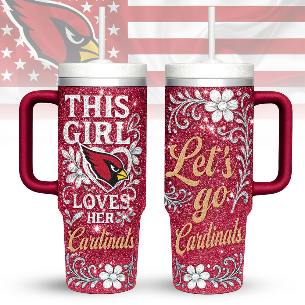 Arizona Cardinals | Premium 40oz Tumbler With Handle TD