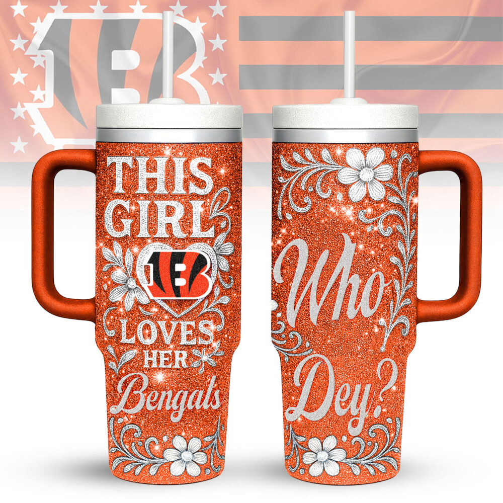 Cincinnati Bengals | Premium 40oz Tumbler With Handle TD