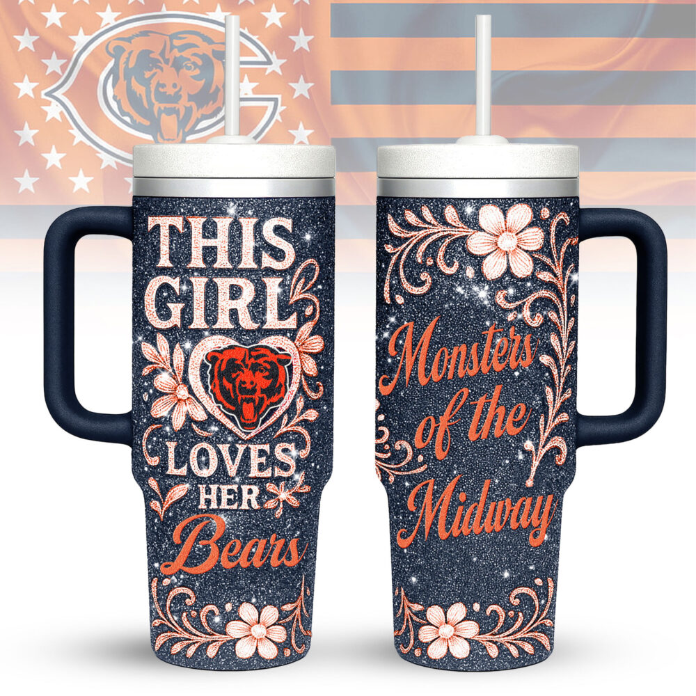 Chicago Bears | Premium 40oz Tumbler With Handle TD