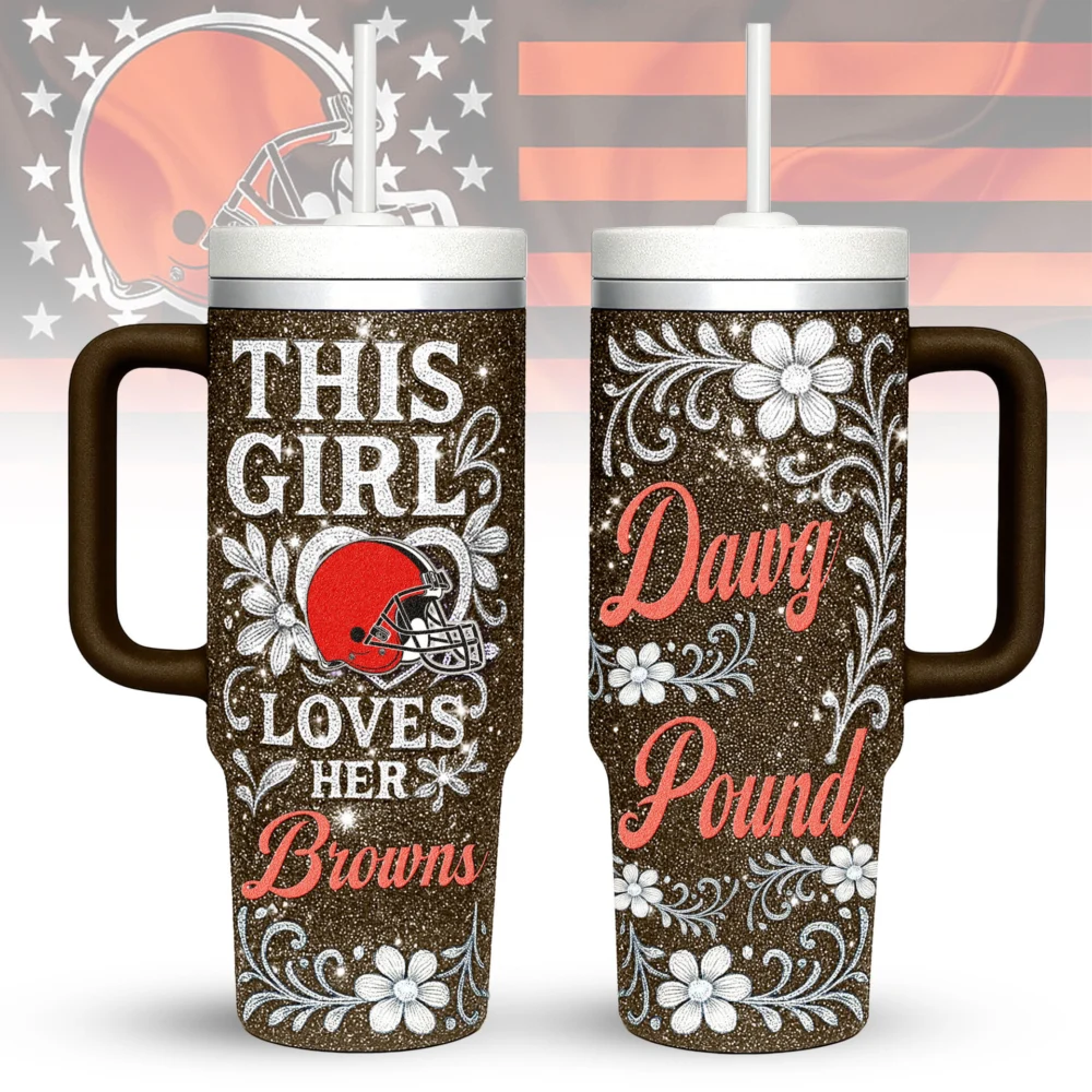 Cleveland Browns | Premium 40oz Tumbler With Handle TD
