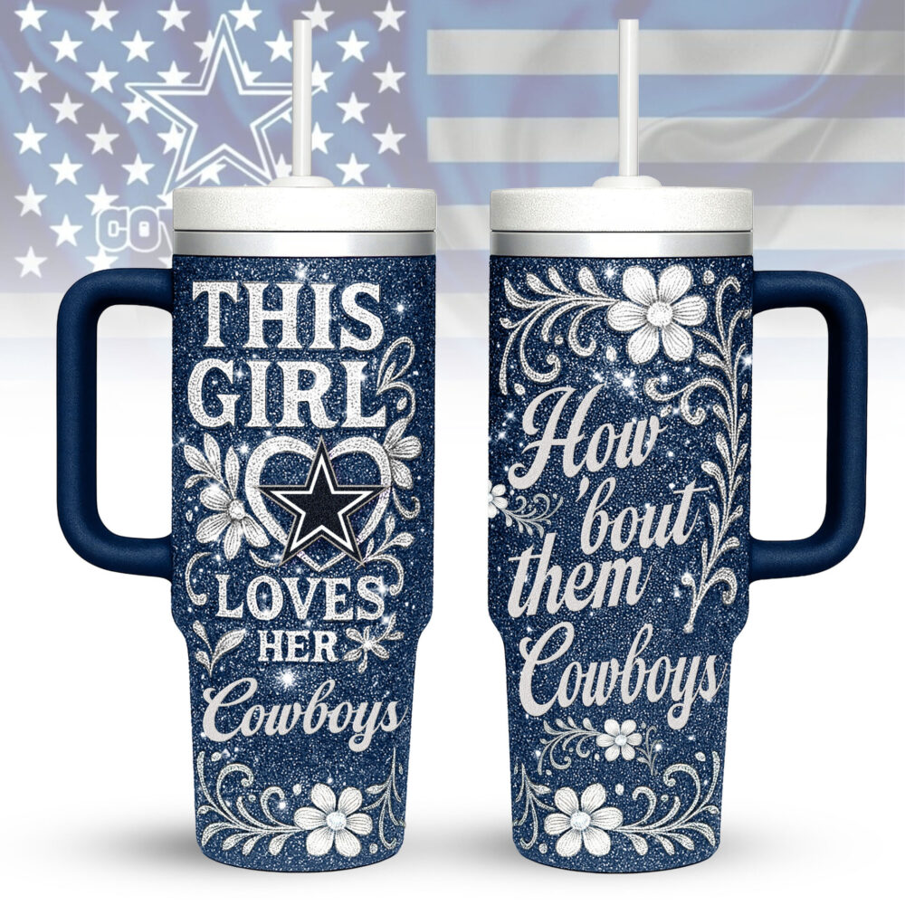 Dallas Cowboys | Premium 40oz Tumbler With Handle TD