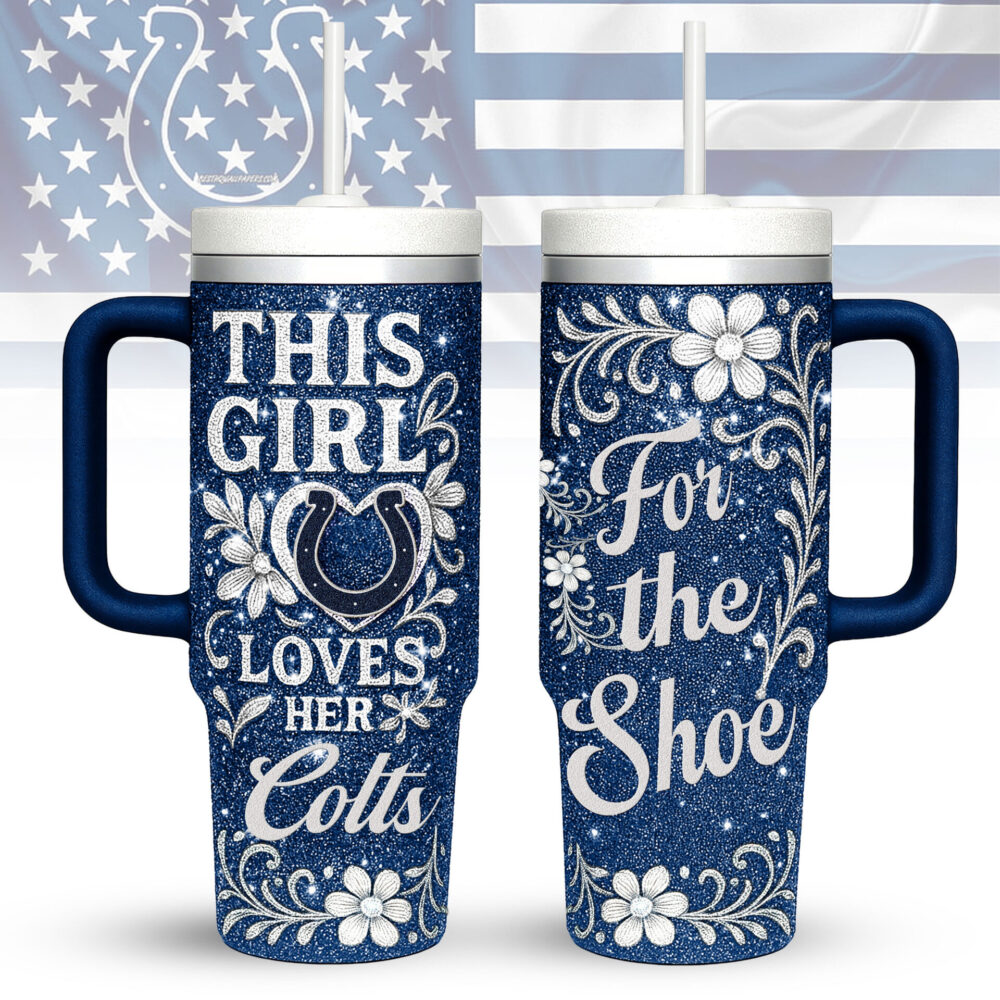 Indianapolis Colts | Premium 40oz Tumbler With Handle TD