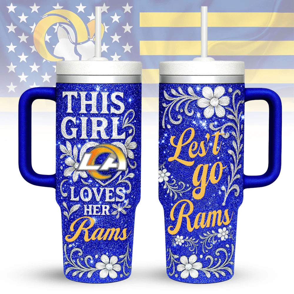 Los Angeles Rams | Premium 40oz Tumbler With Handle TD