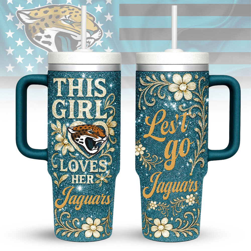 Jacksonville Jaguars | Premium 40oz Tumbler With Handle TD