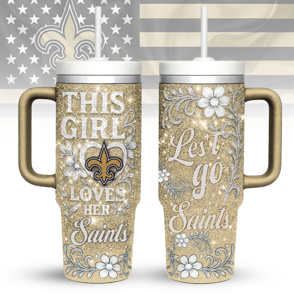 New Orleans Saints | Premium 40oz Tumbler With Handle TD