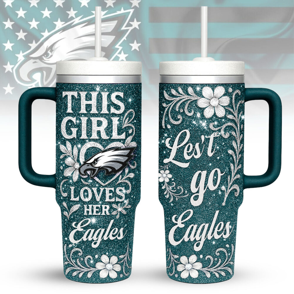 Philadelphia Eagles | Premium 40oz Tumbler With Handle TD