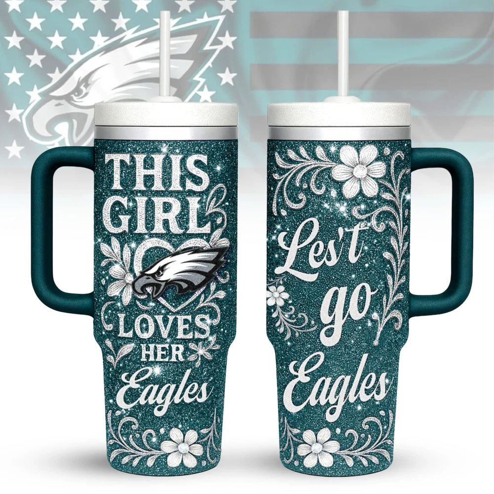 Philadelphia Eagles | Premium 40oz Tumbler With Handle TD