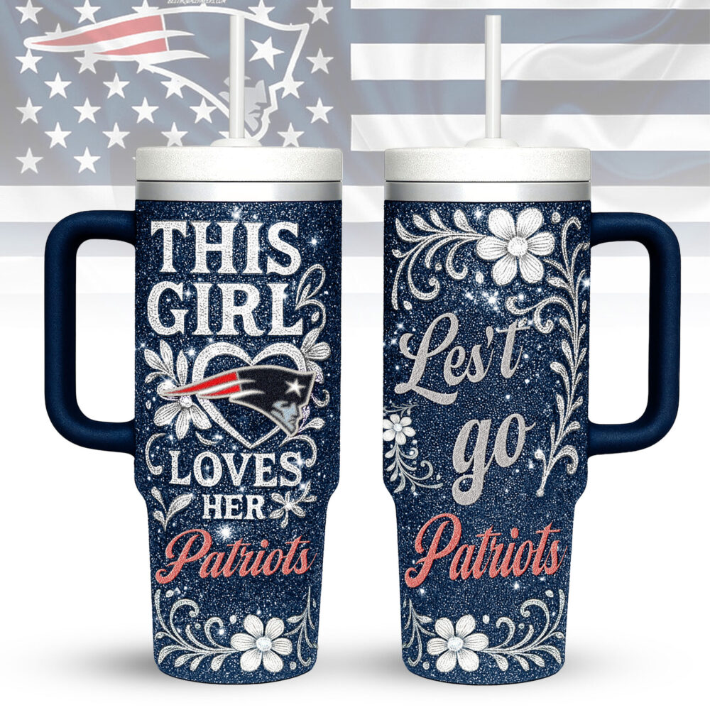 New England Patriots | Premium 40oz Tumbler With Handle TD