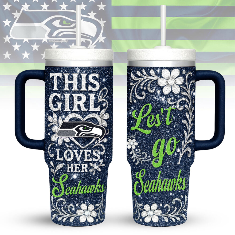 Seattle Seahawks | Premium 40oz Tumbler With Handle TD