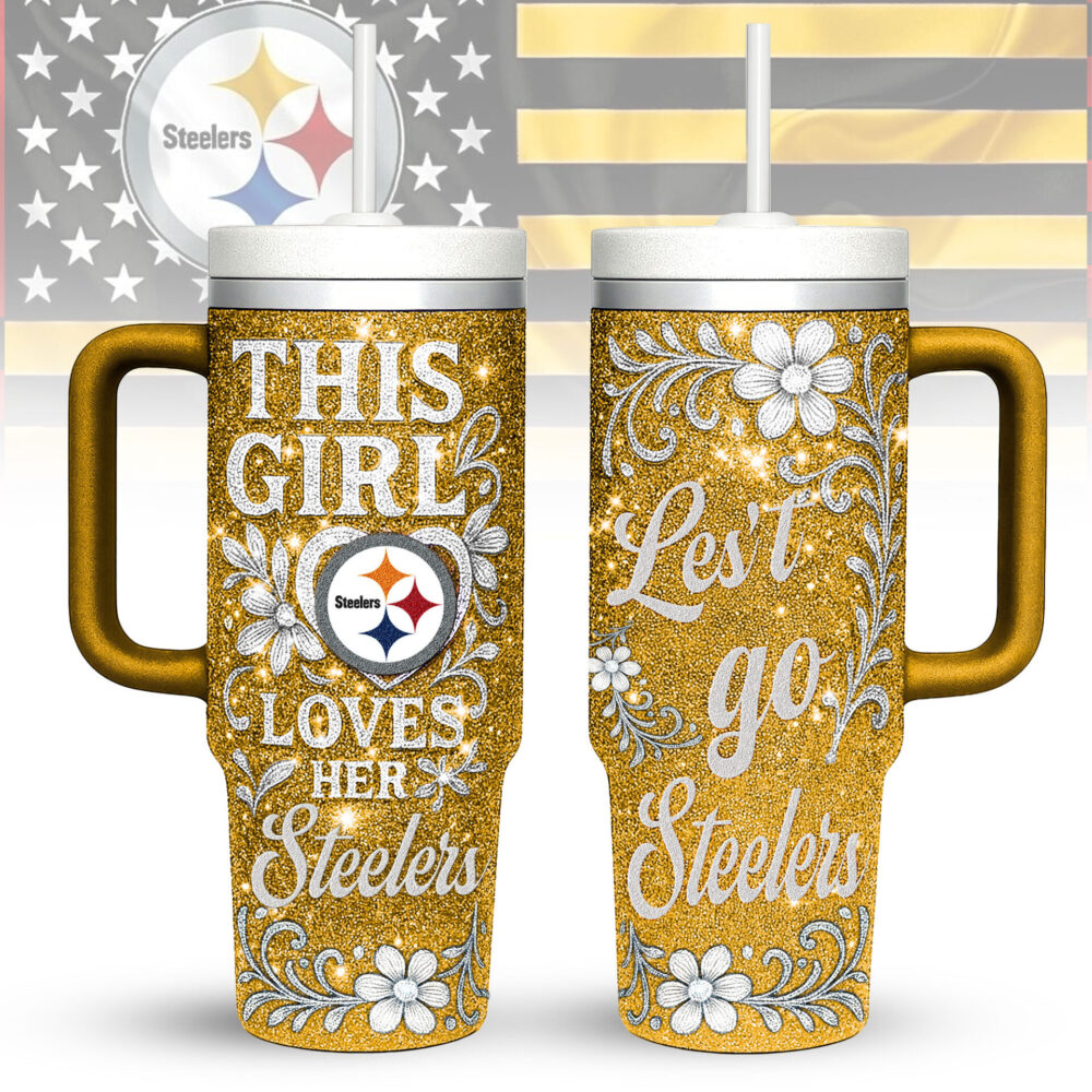 Pittsburgh Steelers | Premium 40oz Tumbler With Handle TD
