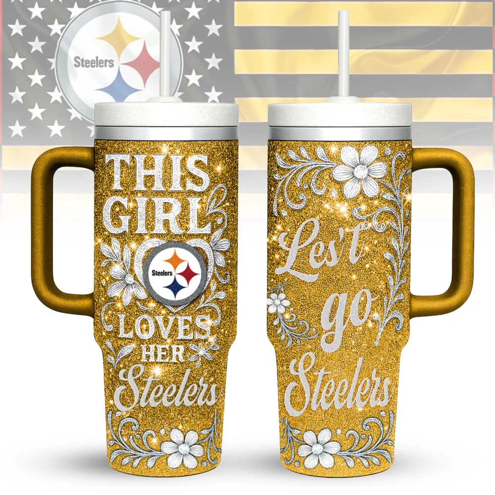 Pittsburgh Steelers | Premium 40oz Tumbler With Handle TD