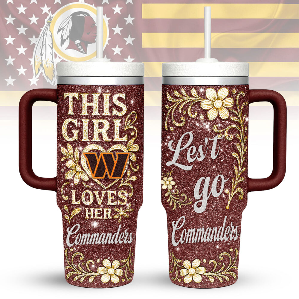 Washington Commanders | Premium 40oz Tumbler With Handle TD