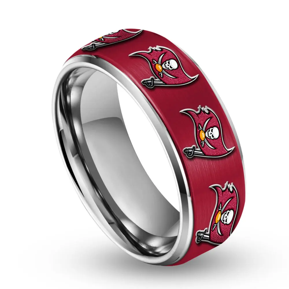 Tampa Bay Buccaneers | Silver Tungsten Ring TD