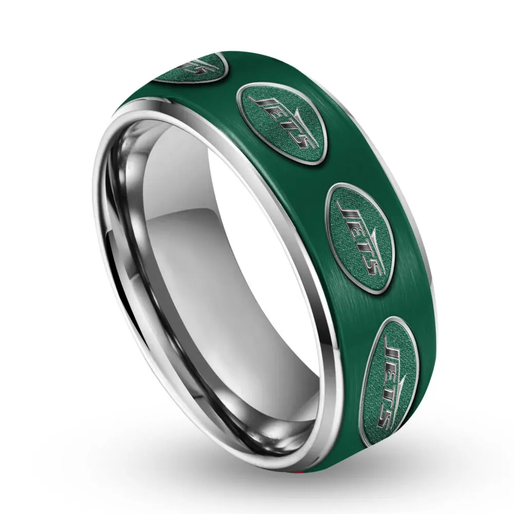 New York Jets | Silver Tungsten Ring TD