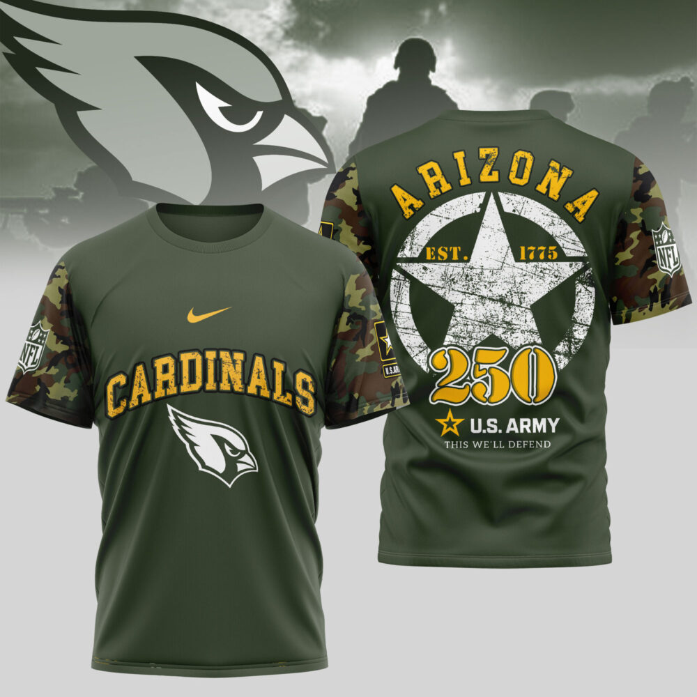 Arizona Cardinals | Premium U.S.Army 3D Shirt TD