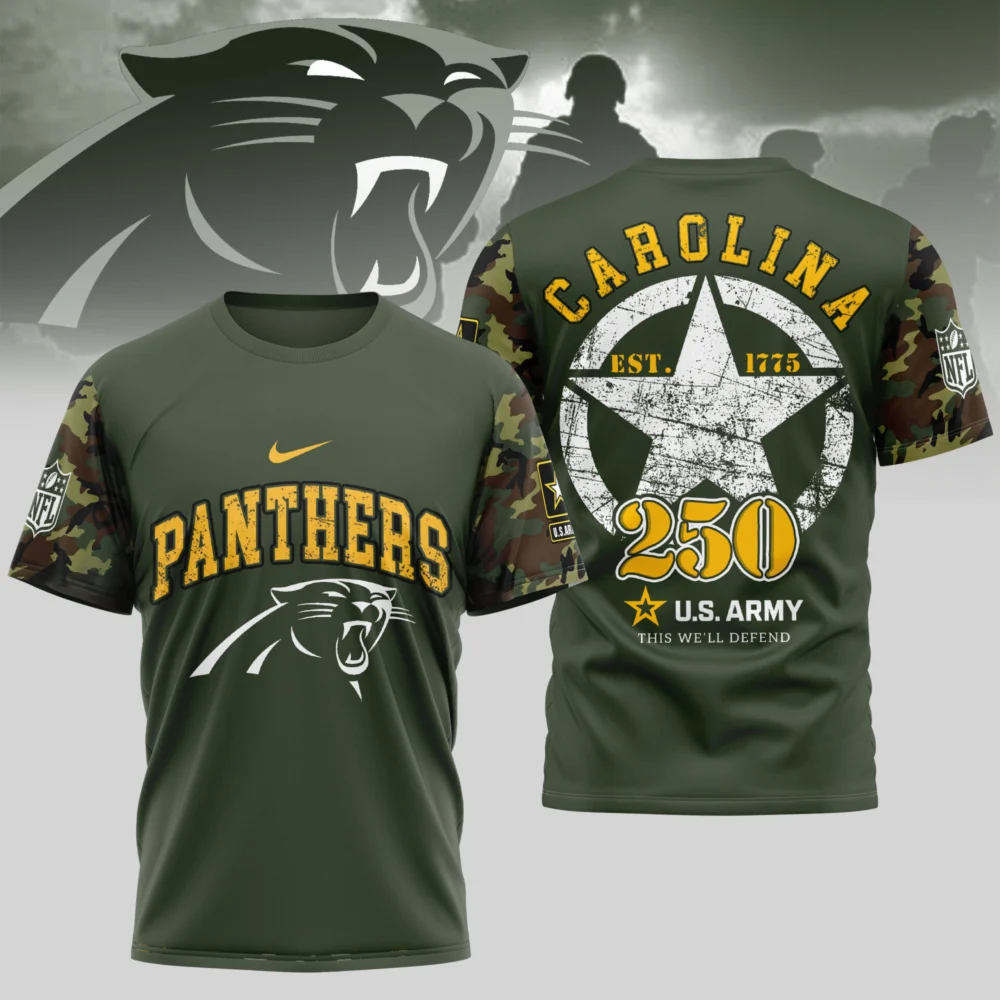 Carolina Panthers | Premium U.S.Army 3D Shirt TD