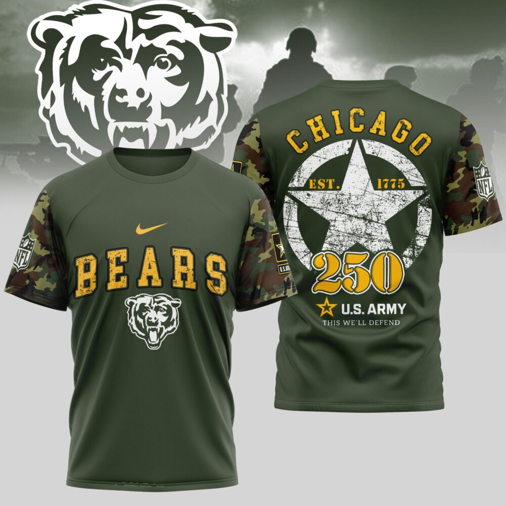 Chicago Bears | Premium U.S.Army 3D Shirt TD