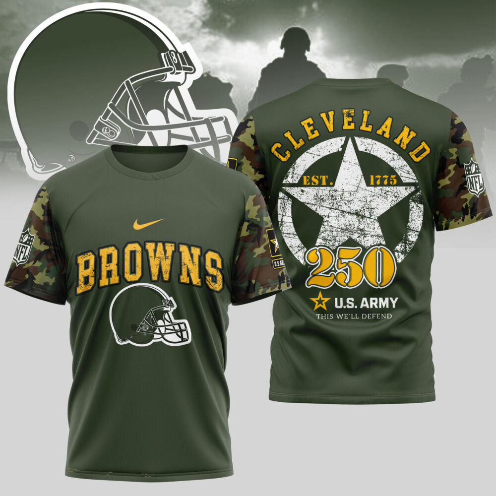 Cleveland Browns | Premium U.S.Army 3D Shirt TD