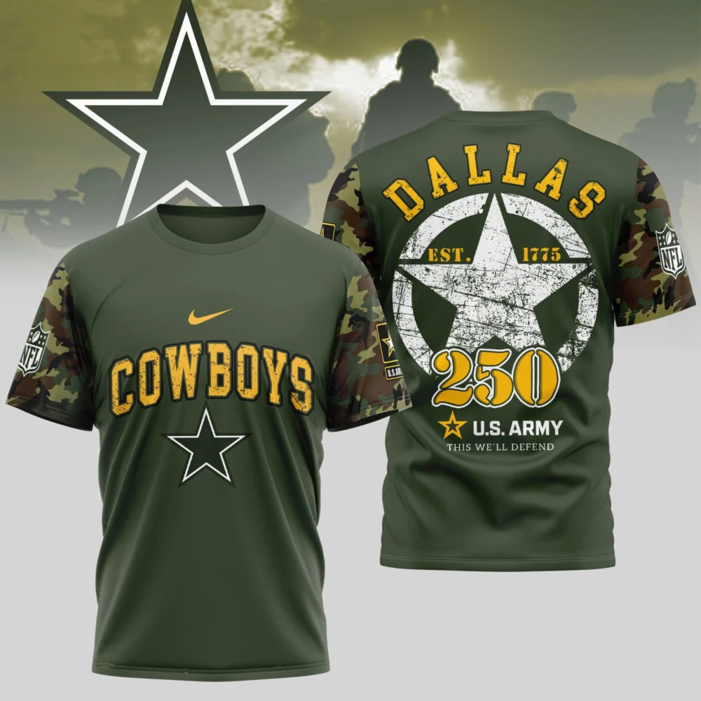 Dallas Cowboys | Premium U.S.Army 3D Shirt TD