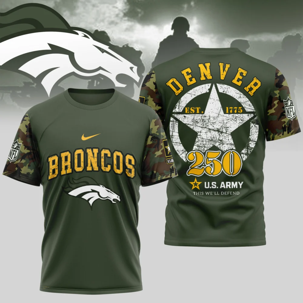 Denver Broncos | Premium U.S.Army 3D Shirt TD