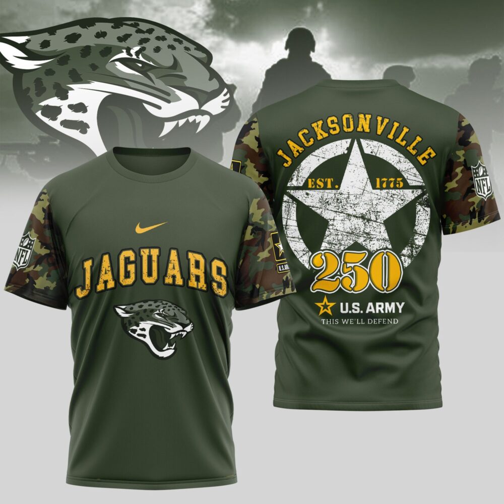 Jacksonville Jaguars | Premium U.S.Army 3D Shirt TD