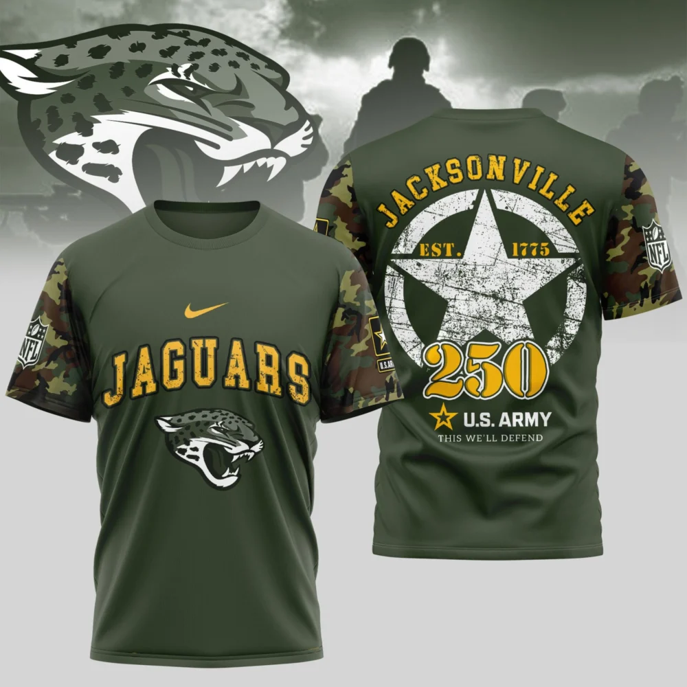 Jacksonville Jaguars | Premium U.S.Army 3D Shirt TD