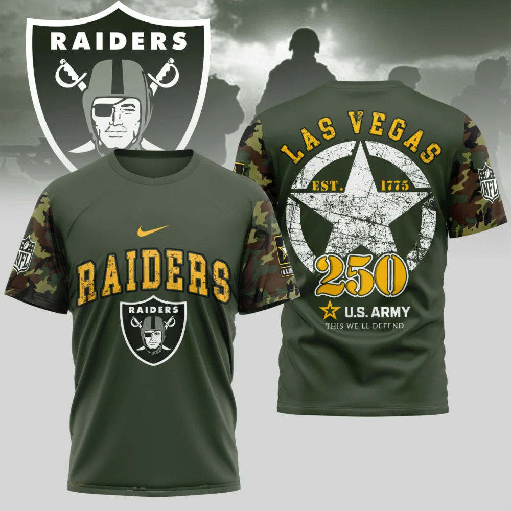 Las Vegas Raiders | Premium U.S.Army 3D Shirt TD