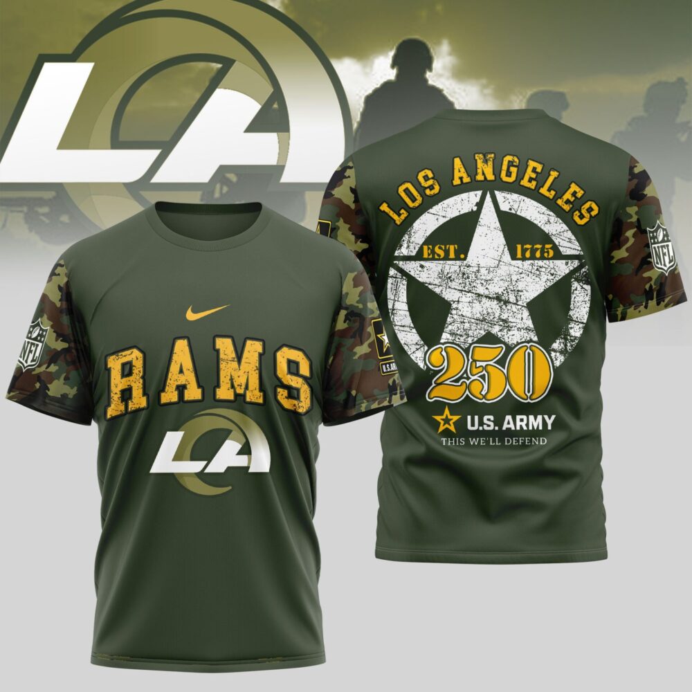 Los Angeles Rams | Premium U.S.Army 3D Shirt TD