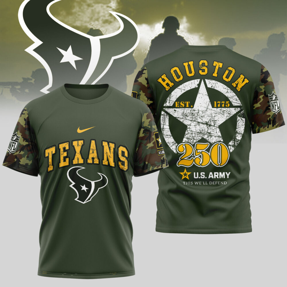 Houston Texans | Premium U.S.Army 3D Shirt TD