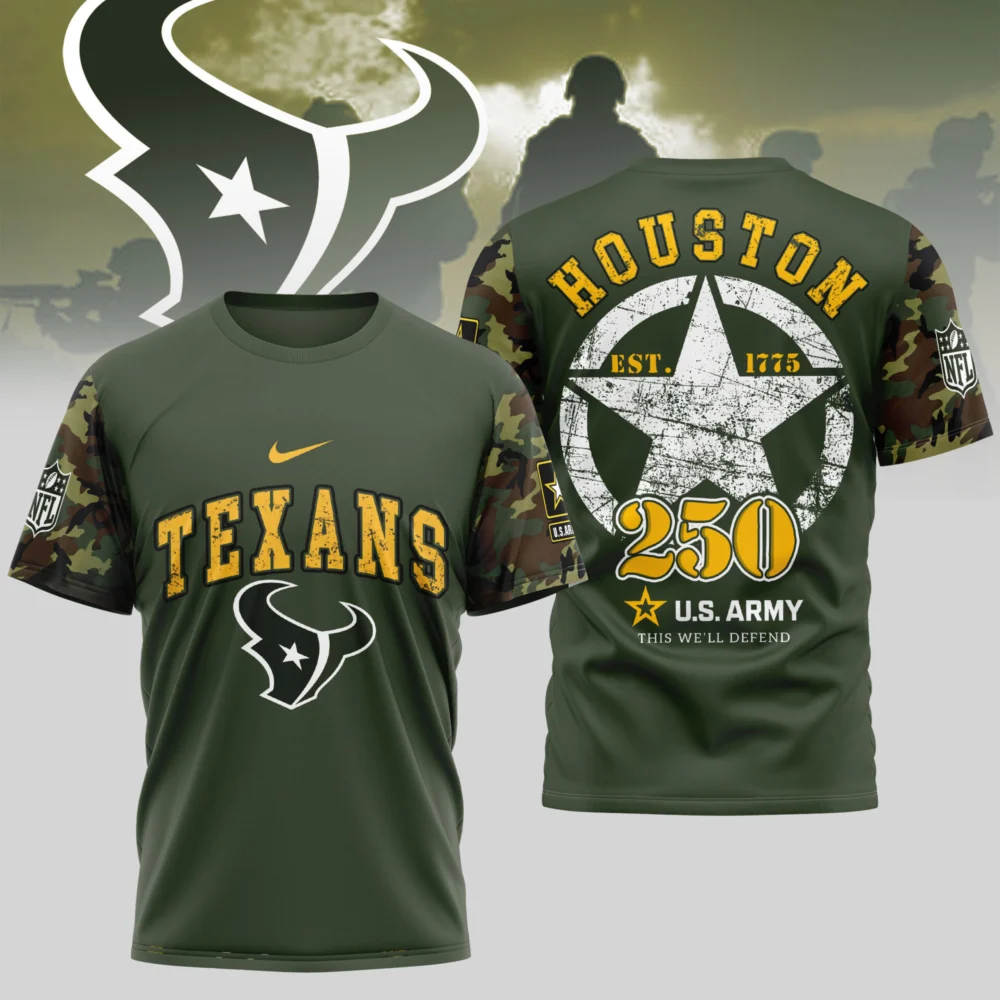 Houston Texans | Premium U.S.Army 3D Shirt TD
