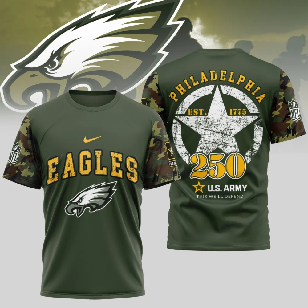 Philadelphia Eagles | Premium U.S.Army 3D Shirt TD