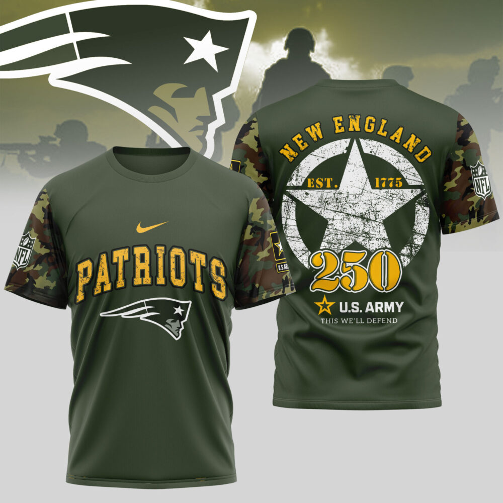 New England Patriots | Premium U.S.Army 3D Shirt TD