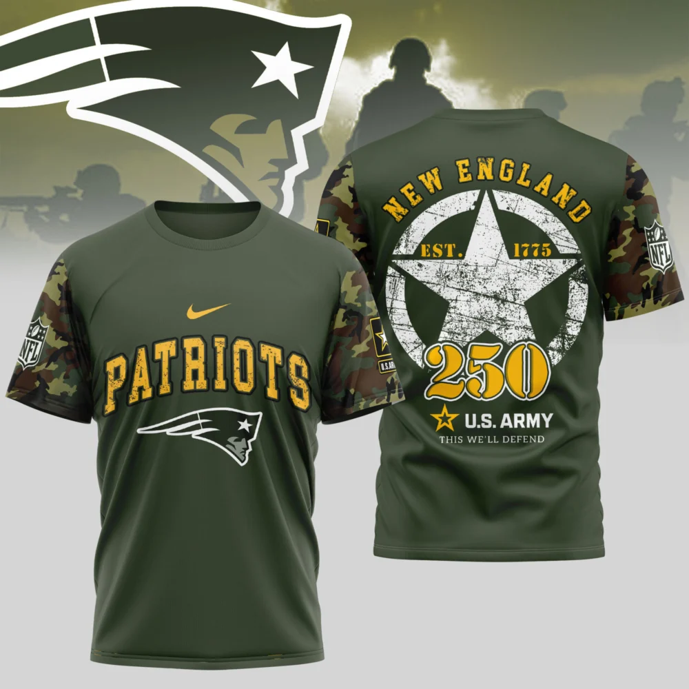 New England Patriots | Premium U.S.Army 3D Shirt TD