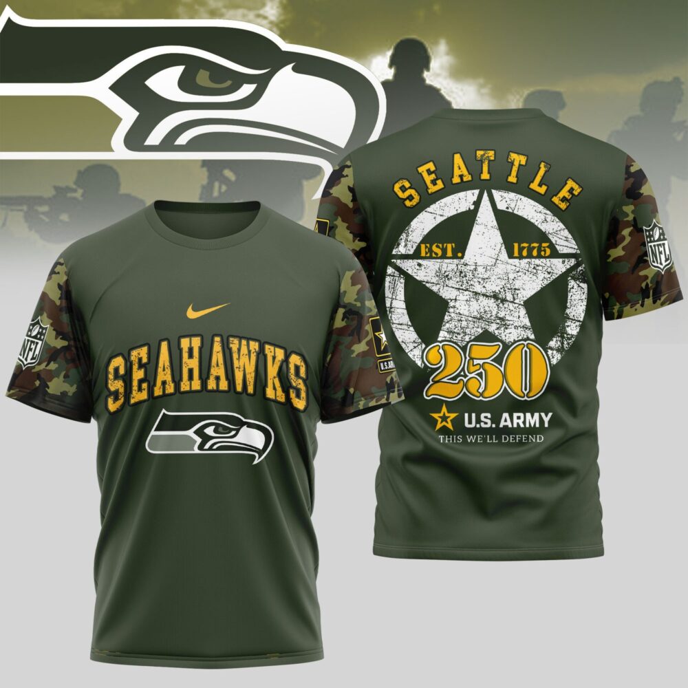 Seattle Seahawks | Premium U.S.Army 3D Shirt TD
