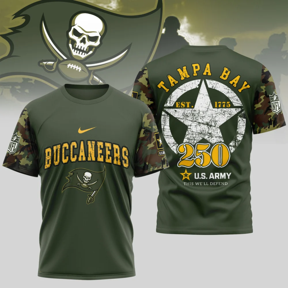 Tampa Bay Buccaneers | Premium U.S.Army 3D Shirt TD