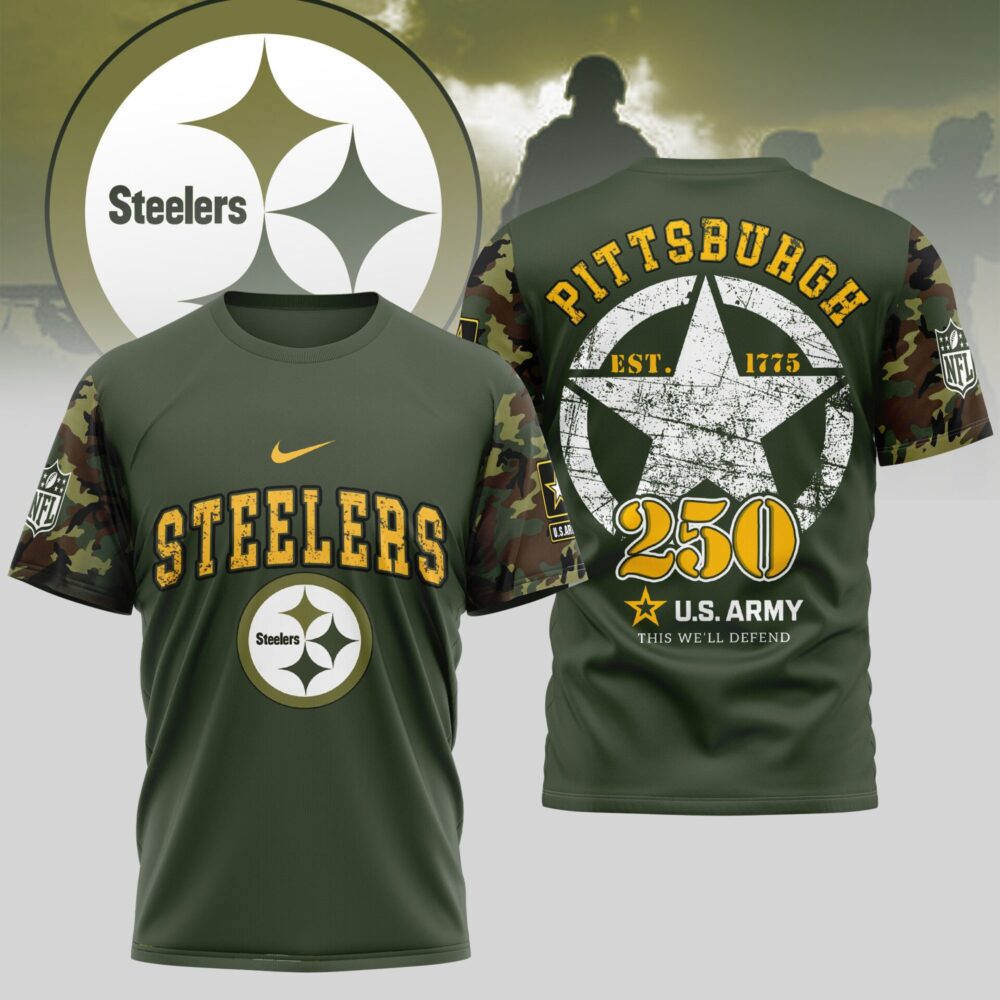 Pittsburgh Steelers | Premium U.S.Army 3D Shirt TD