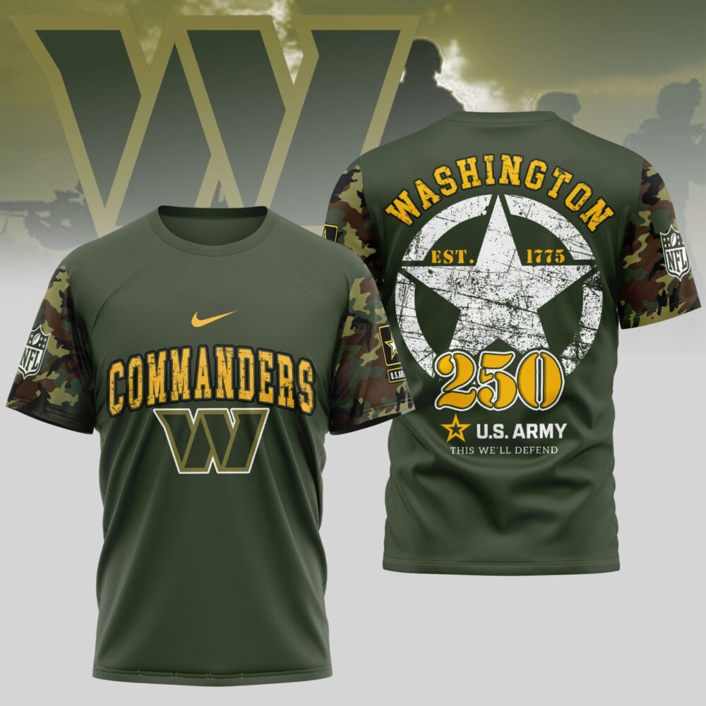 Washington Commanders | Premium U.S.Army 3D Shirt TD