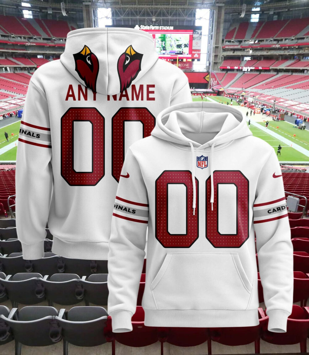 Arizona Cardinals | Hoodie Style Jersey Custom Name And Number