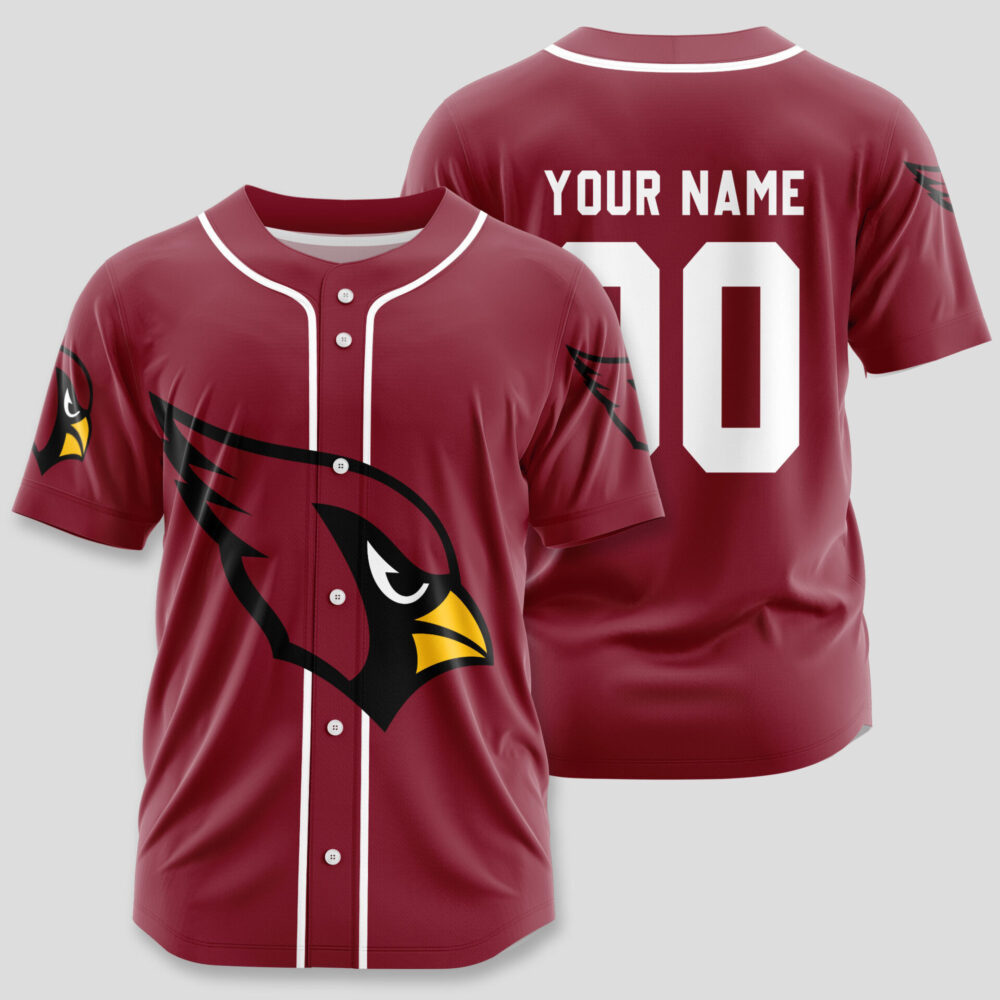Arizona Cardinals | Classic Baseball Jersey - Customize Your Name & Number, Your Style!