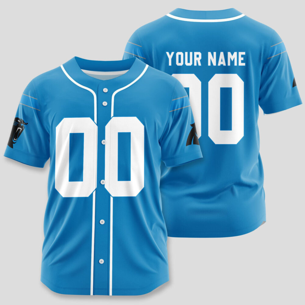 Carolina Panthers | Classic Baseball Jersey - Customize Your Name & Number, Your Style!