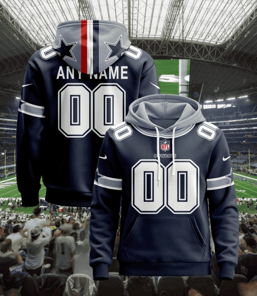 Dallas Cowboys | Hoodie Style Jersey Custom Name And Number