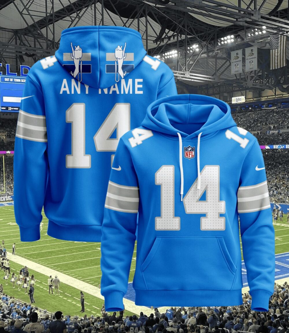 Detroit Lions | Hoodie Style Jersey Custom Name And Number