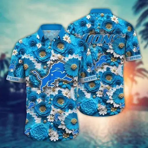 Detroit Lions | Hawaii Shirt For Fans, Summer Football Shirt