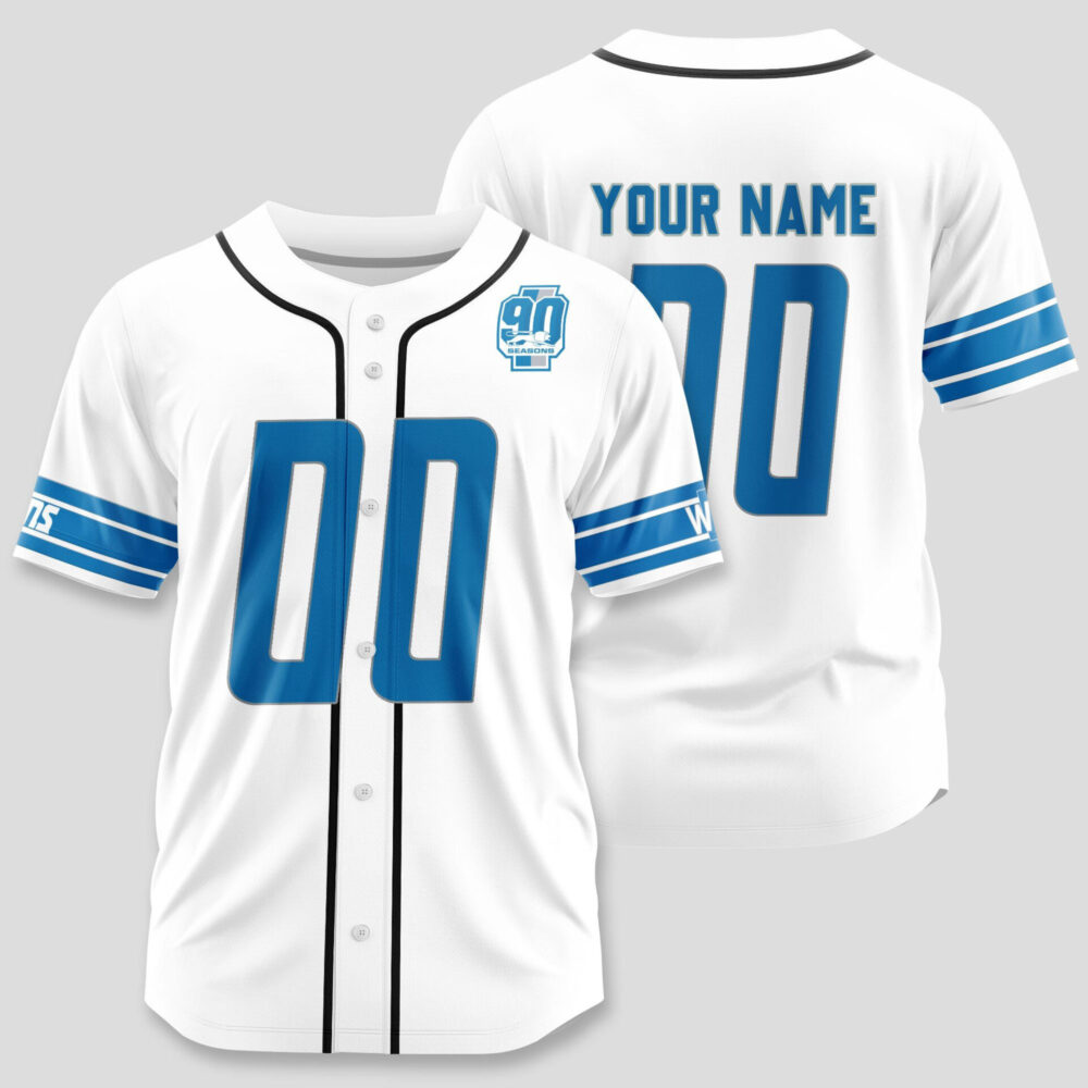 Detroit Lions | Classic Baseball Jersey - Customize Your Name & Number, Your Style!