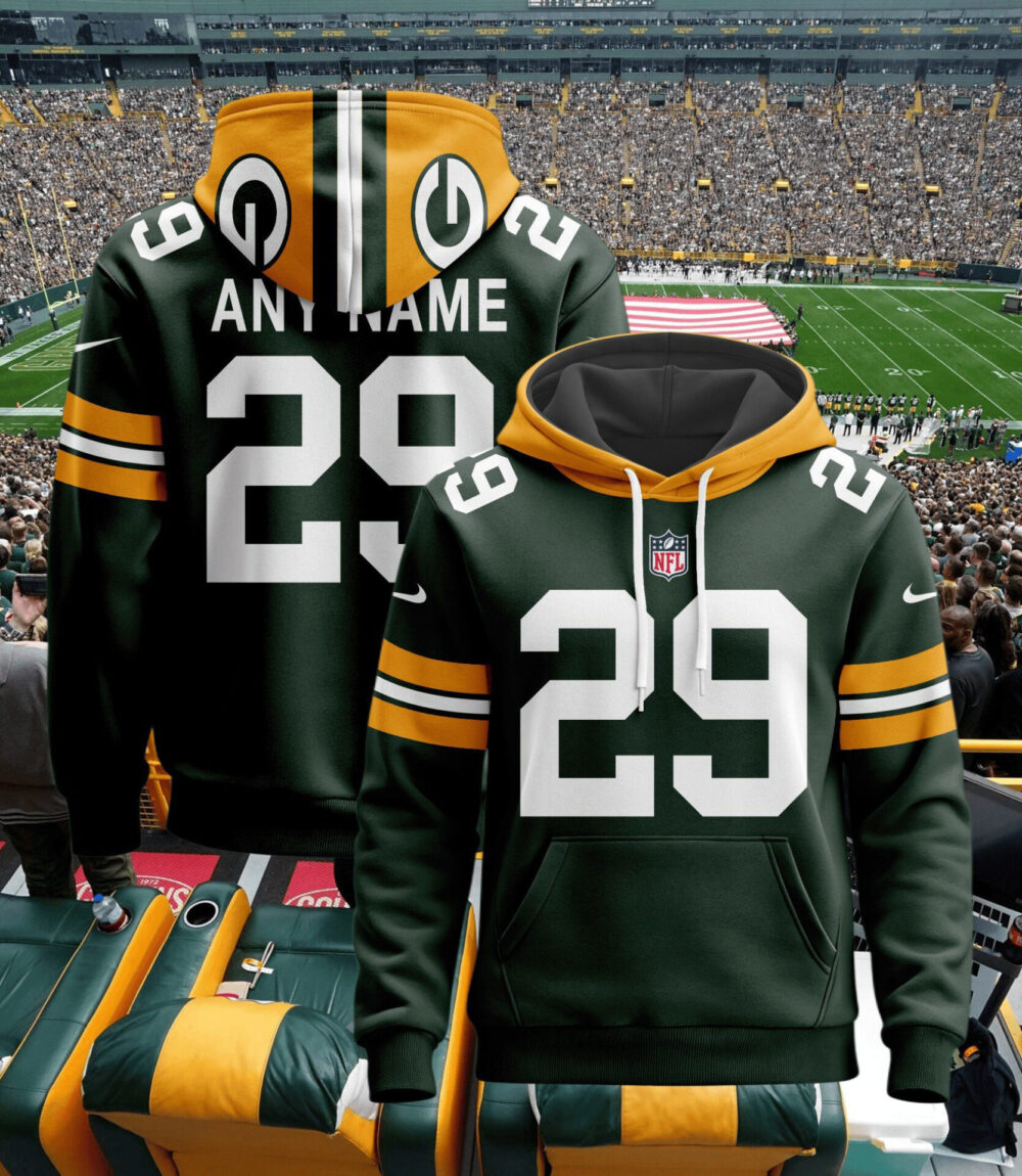 Green Bay Packers | Hoodie Style Jersey Custom Name And Number