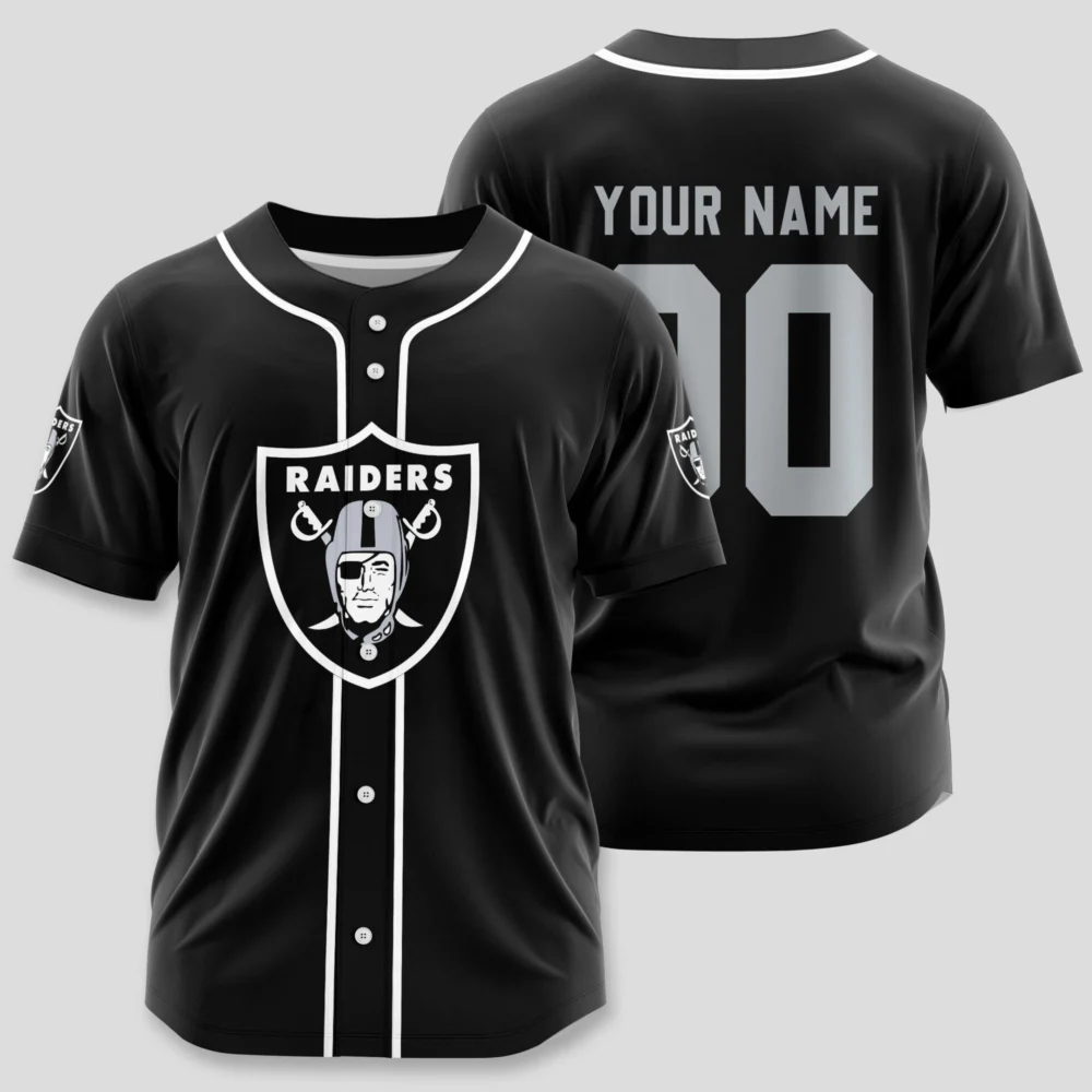 Las Vegas Raiders | Classic Baseball Jersey - Customize Your Name & Number, Your Style!
